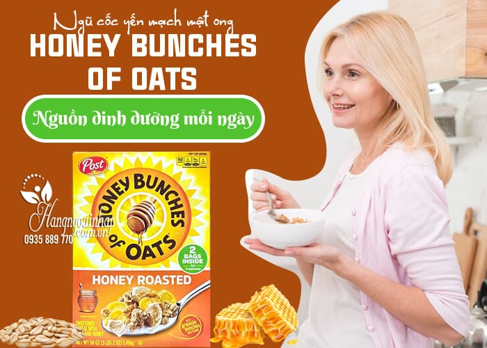 Ngũ cốc yến mạch mật ong Honey Bunches Of Oats của Mỹ 12