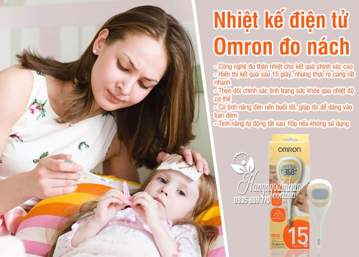 Nhiệt kế điện tử Omron đo nách - An toàn cho bé yêu 8