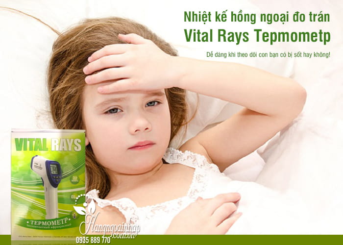 Nhiệt kế hồng ngoại đo trán Vital Rays Tepmometp của Nga  1