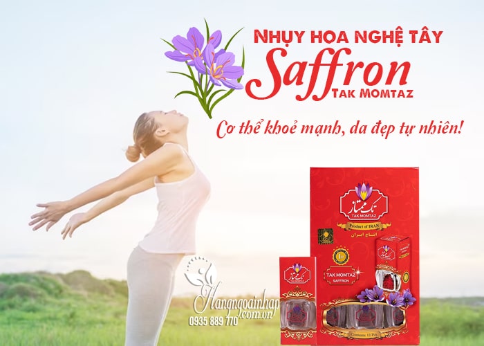 Nhụy hoa nghệ tây Saffron Tak Momtaz của Iran hộp 1gr 44