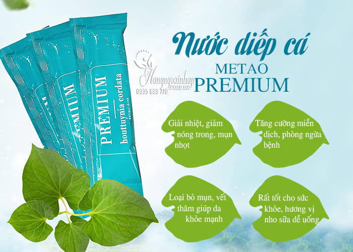 Nước diếp cá Metao Premium của Nhật Bản hộp 30 gói 1