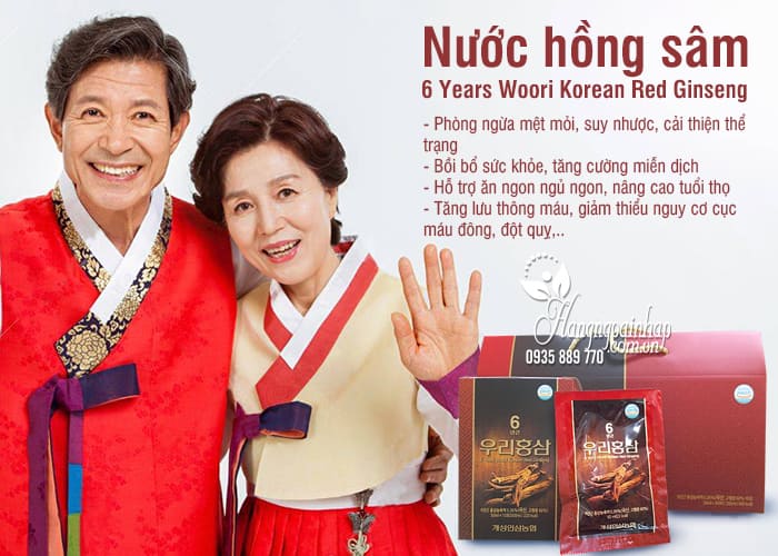 Nước hồng sâm 6 Years Woori Korean Red Ginseng 30 gói 6