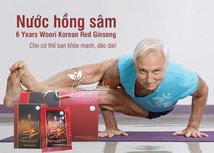 Nước hồng sâm 6 Years Woori Korean Red Ginseng 30 gói 1