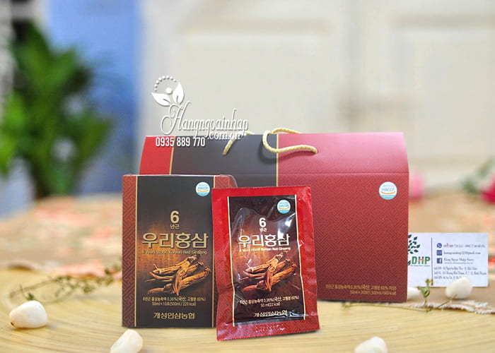 Nước hồng sâm 6 Years Woori Korean Red Ginseng 30 gói 7