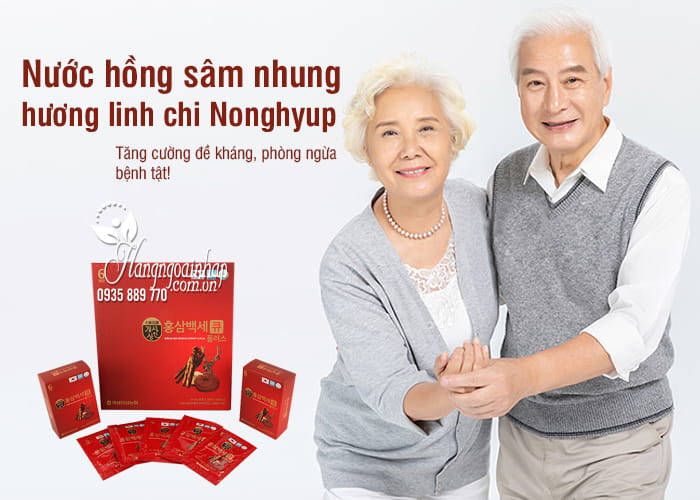 Nước hồng sâm nhung hương linh chi Nonghyup 30 gói 1