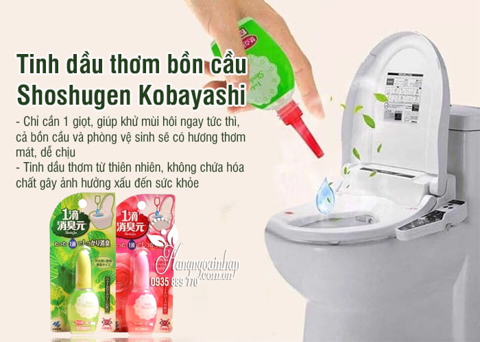 Tinh dầu thơm bồn cầu Shoshugen Kobayashi của Nhật Bản 5