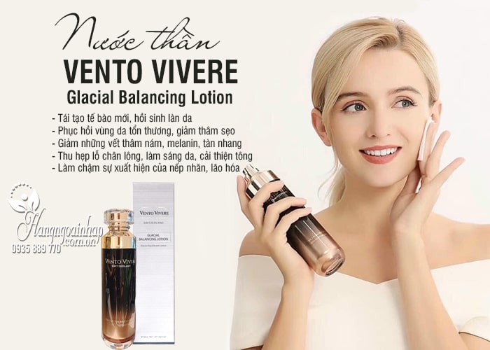 Nước thần Vento Vivere Glacial Balancing Lotion Thụy Sĩ  7