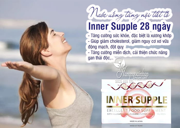 Nước uống tăng nội tiết tố Inner Supple Nhật Bản 28 ngày 56