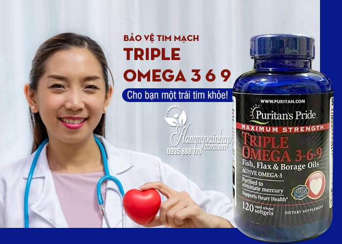 Omega 3 6 9 Của Mỹ - Omega 3 6 9 Puritan&#39;s Pride 120 Viên 5