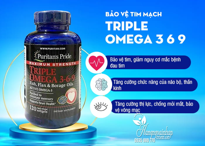 Omega 3 6 9 Của Mỹ - Omega 3 6 9 Puritan's Pride 120 Viên 88