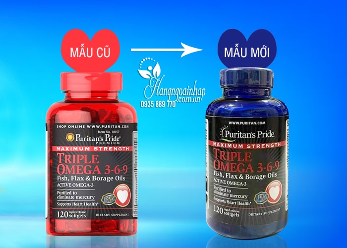 Omega 3 6 9 Của Mỹ - Omega 3 6 9 Puritan's Pride 120 Viên 1