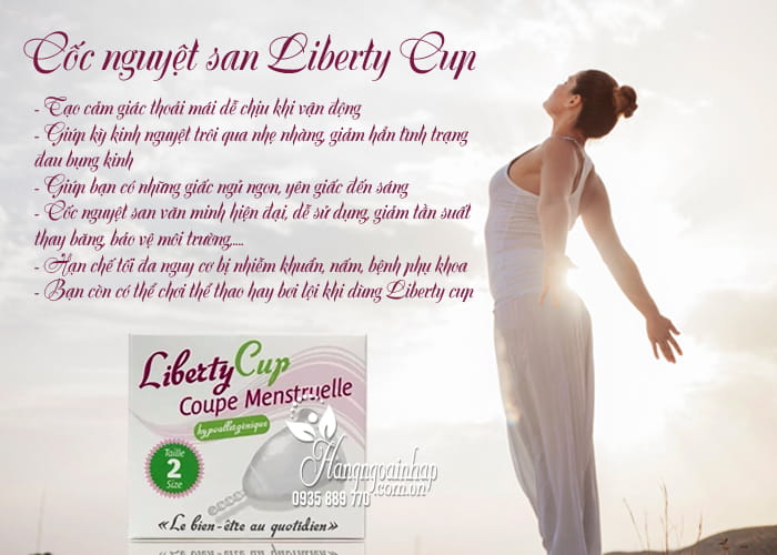 Cốc nguyệt san Liberty Cup của Pháp, mỏng mềm, an toàn 2