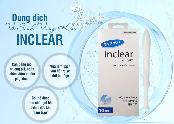 Dung dịch vệ sinh vùng kín Inclear Nhật, ngăn ngừa viêm nhiễm 11