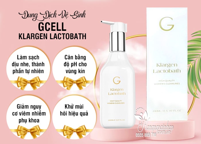 Dung dịch vệ sinh Gcell Klargen Lactobath 200ml Hàn Quốc  3