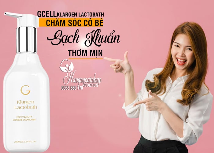 Dung dịch vệ sinh Gcell Klargen Lactobath 200ml Hàn Quốc  8