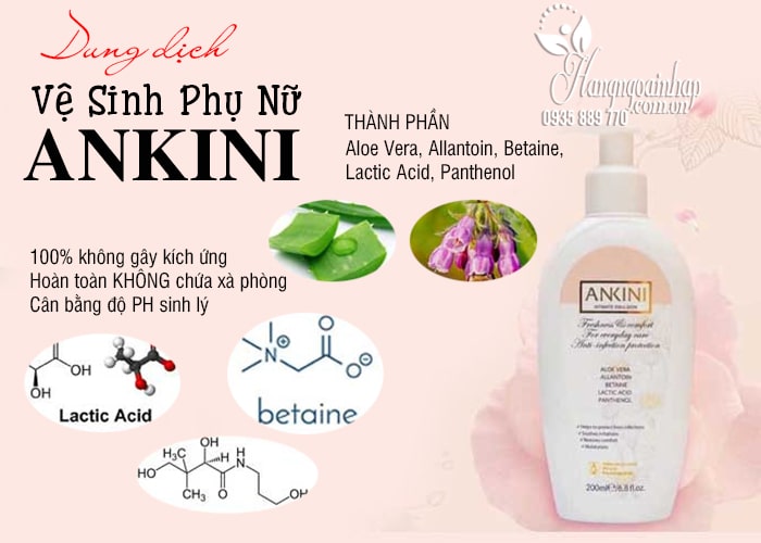 Dung dịch vệ sinh phụ nữ Ankini 200ml nhập khẩu Ba Lan 8