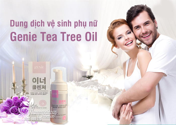 Dung dịch vệ sinh phụ nữ Genie Tea Tree Oil 100ml Hàn Quốc 9