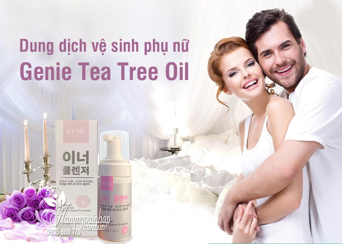 Dung dịch vệ sinh phụ nữ Genie Tea Tree Oil 100ml Hàn Quốc 9