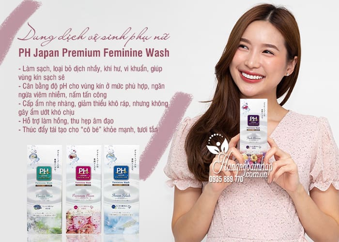 Dung dịch vệ sinh phụ nữ pH Japan Premium Feminine Wash 4
