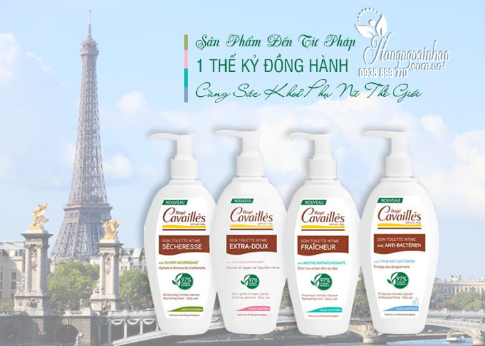 Dung dịch vệ sinh phụ nữ Roge Cavailles 250ml của Pháp  8