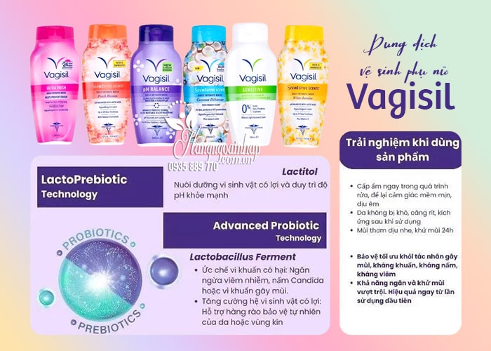 Dung dịch vệ sinh phụ nữ Vagisil 240ml