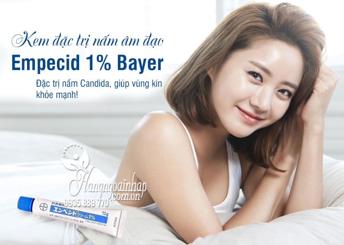 Kem đặc trị nấm âm đạo Empecid 1% Bayer nội địa Nhật 1