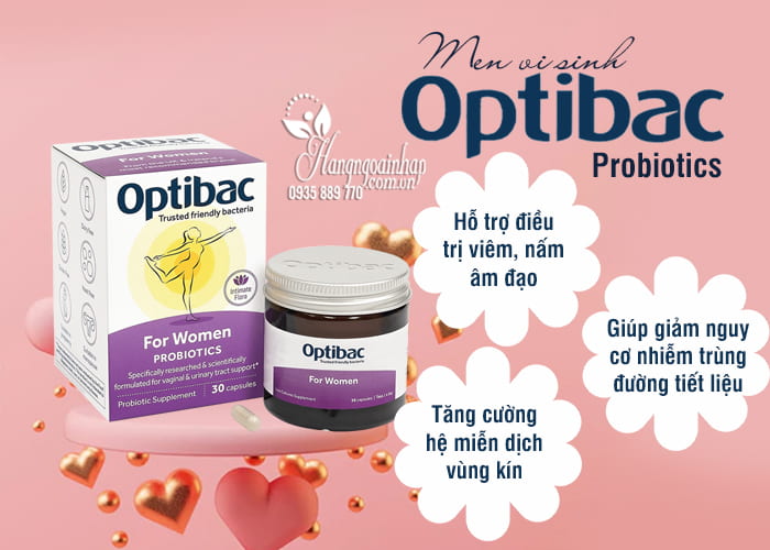 Men vi sinh OptiBac Probiotics 30 viên cho phụ nữ 7