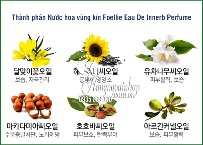 Nước hoa vùng kín Foellie Eau De Innerb Perfume 5ml Hàn Quốc 2