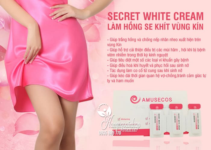  SECRET WHITE CREAM, LÀM HỒNG SE KHÍT VÙNG KÍN 6