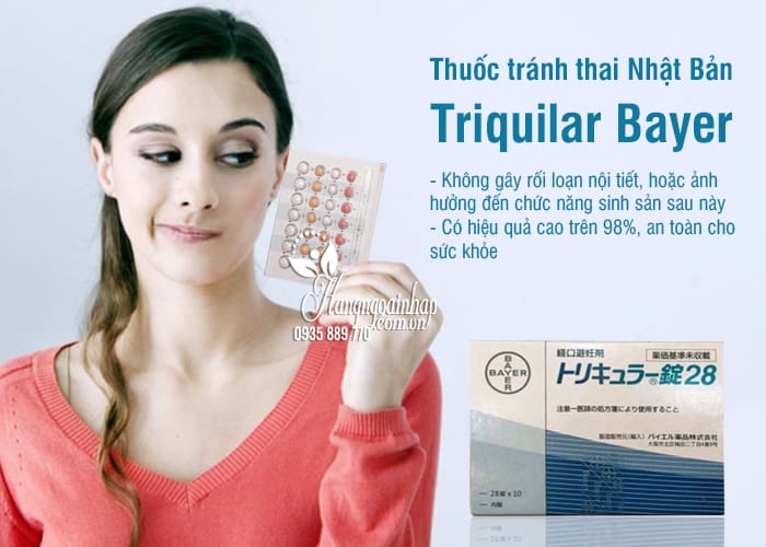 Thuốc tránh thai Nhật Bản Triquilar Bayer hàng ngày 28 viên 3