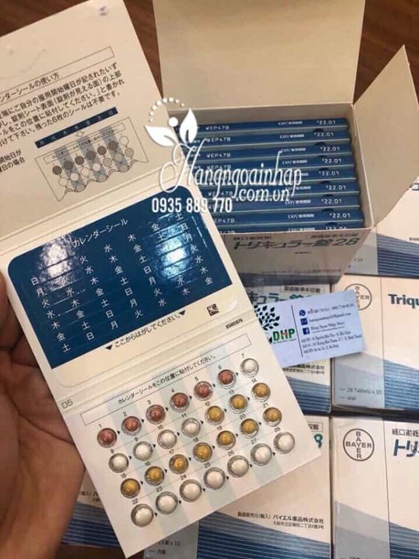 Thuốc tránh thai Nhật Bản Triquilar Bayer hàng ngày 28 viên 1