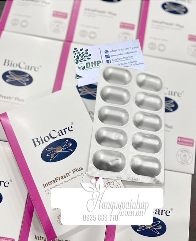 Viên đặt phụ khoa Biocare Intrafresh Plus 10 viên của Anh 88