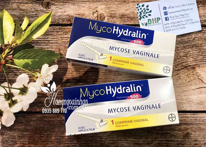 Viên đặt phụ khoa Mycohydralin 500mg của Pháp 1 liệu trình 1