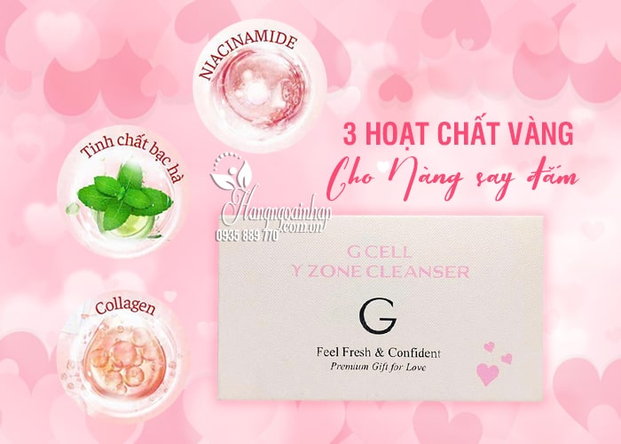 Viên đặt se khít vùng kín Gcell Y Zone Cleanser Hàn Quốc 15 viên 99