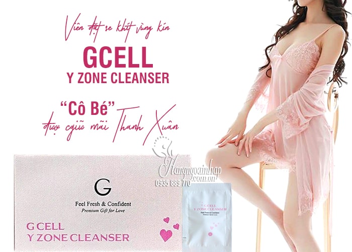 Viên đặt se khít vùng kín Gcell Y Zone Cleanser Hàn Quốc 15 viên 45