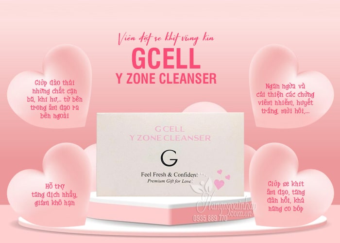 Viên đặt se khít vùng kín Gcell Y Zone Cleanser Hàn Quốc 15 viên 44