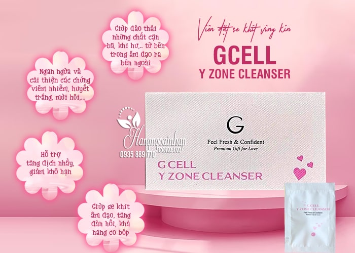 Viên đặt se khít vùng kín Gcell Y Zone Cleanser Hàn Quốc 15 viên 3
