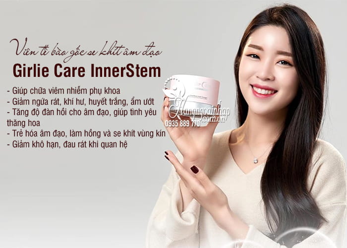 Viên tế bào gốc se khít âm đạo Girlie Care InnerStem Hàn Quốc 4