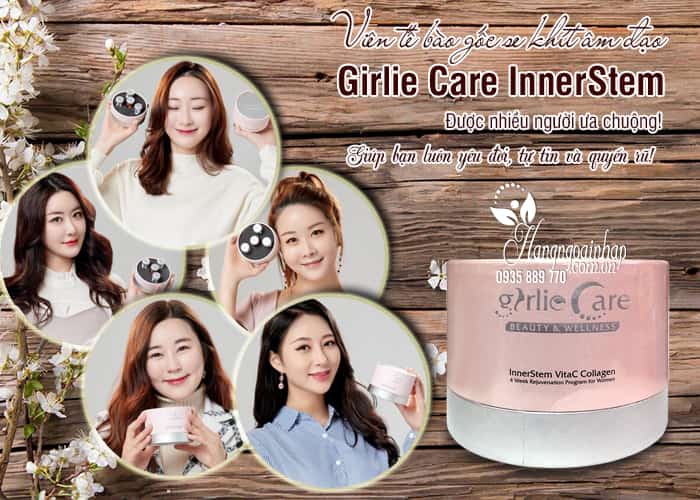 Viên tế bào gốc se khít âm đạo Girlie Care InnerStem Hàn Quốc 8