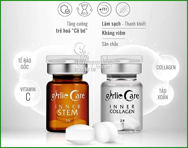 Viên tế bào gốc se khít âm đạo Girlie Care InnerStem Hàn Quốc 1