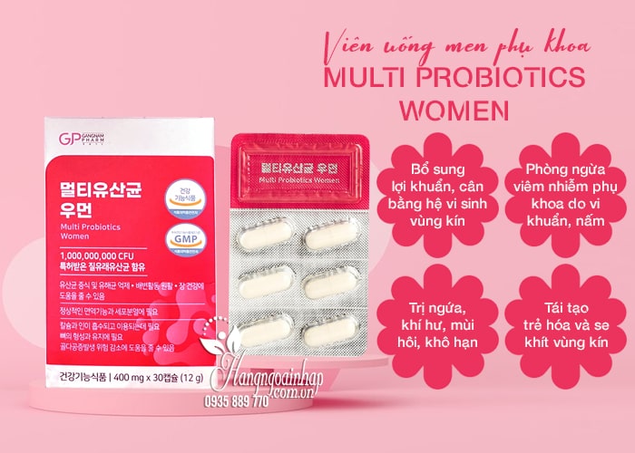 Viên uống men phụ khoa Multi Probiotics Women Hàn Quốc 4