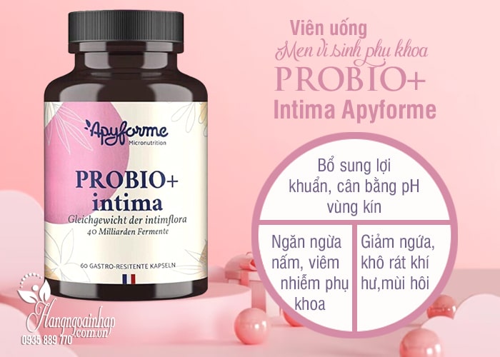 Viên uống Probio+ Intima Apyforme 60 viên của Pháp 89