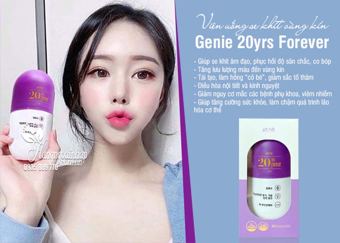 Viên uống se khít vùng kín Genie 20yrs Forever 60 viên Hàn Quốc 9