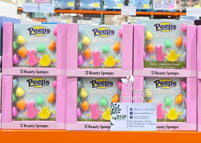 Set 12 mút trang điểm Peeps 12 Beauty Sponges của Mỹ 57