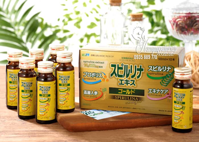 Tảo vàng EX Spirulina dạng nước của Nhật Bản mẫu mới 2019 7