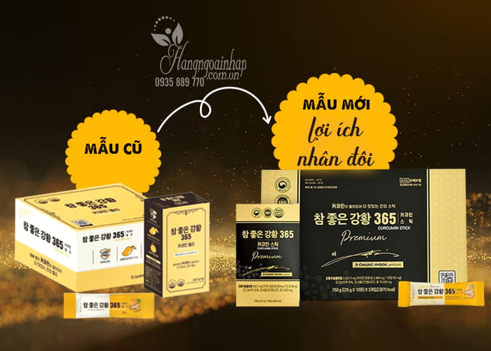 Thạch nghệ nano Curcumin Jelly 365 vị xoài Hộp 30 gói 11