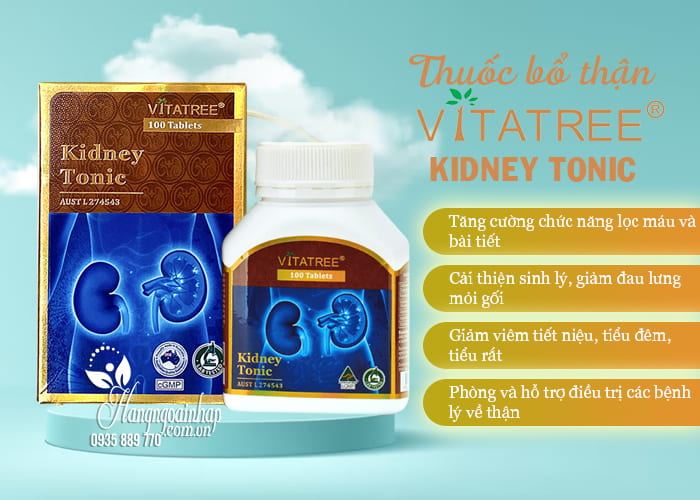Thuốc bổ thận Vitatree Kidney Tonic 100 viên cao cấp của Úc 4