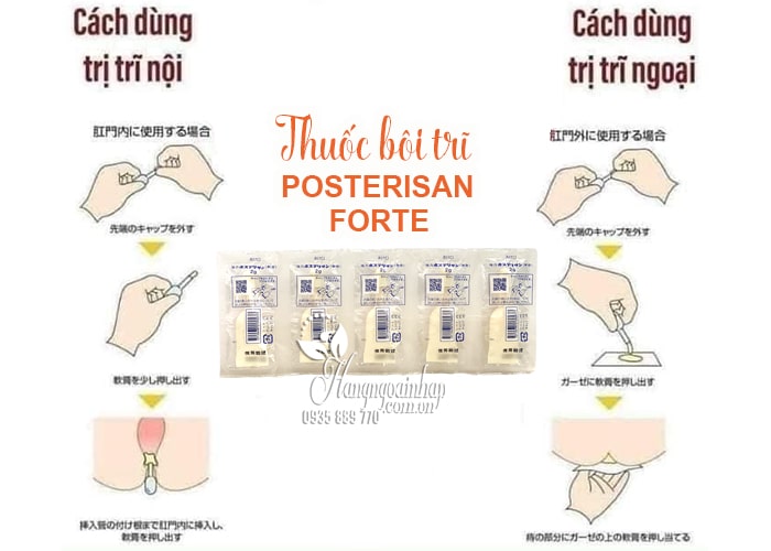 Thuốc bôi trĩ Posterisan Forte của Nhật Bản 2g x 5, giá tốt 4