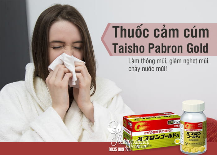 Thuốc cảm cúm Taisho Pabron Gold 210 viên của Nhật Bản 1