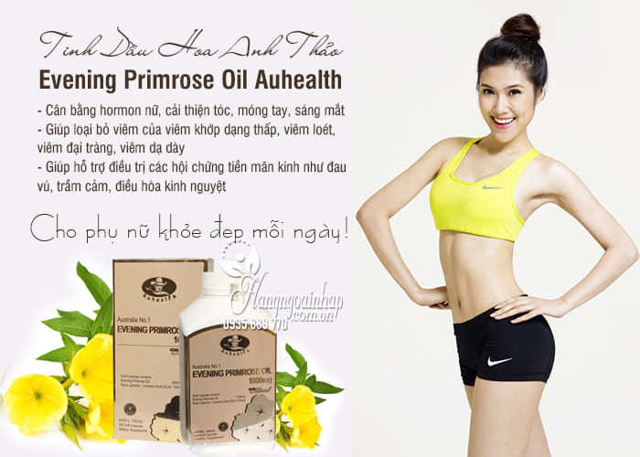 Tinh Dầu Hoa Anh Thảo - Evening Primrose Oil Auhealth 5